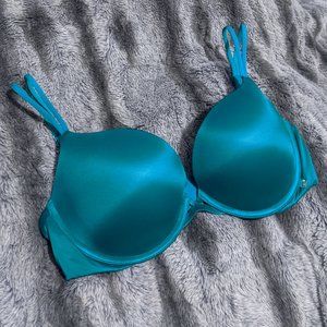 VS Turquoise/Teal Very Sexy Bombshell Push Up Bra 34D